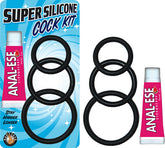 Anillo Super Silicone Cock Kit W/Anal - Cake Sex Shop